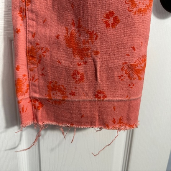 Levi's Perfectly Slimming 512 Straight Leg jeans, pink/orange, floral, spring - Picture 10 of 16